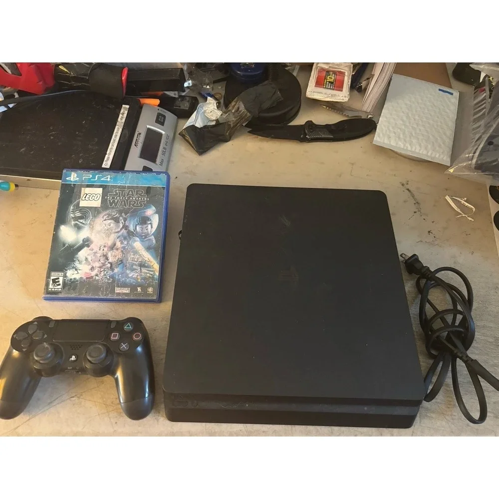 Sony PlayStation 4 PS4 Slim Console 1 Controller & Cords Lego Star Wars bundle